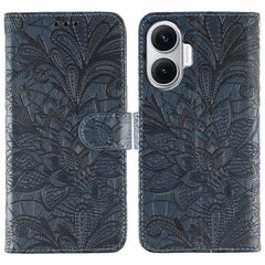 Funda de cuero tipo libro con relieve de flo...