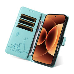 Adorable funda de cuero para teléfono con es...