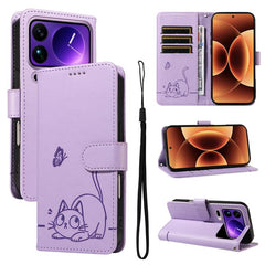 Adorable funda de cuero para teléfono con es...