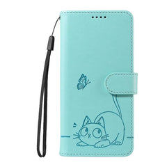 Adorable funda de cuero para teléfono con es...