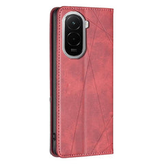Funda magnética de cuero con textura de romb...