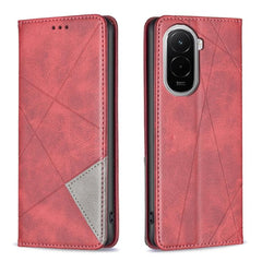Funda magnética de cuero con textura de romb...