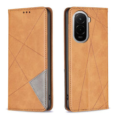 Funda magnética de cuero con textura de romb...