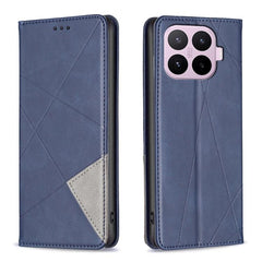 Funda magnética de cuero con textura de romb...