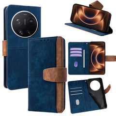 Funda para teléfono de cuero con costuras de...