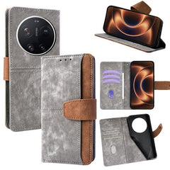 Funda para teléfono de cuero con costuras de...