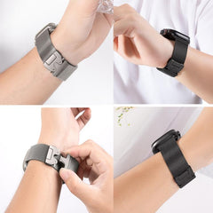 Correa de reloj de acero inoxidable con mall...