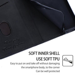 Funda magnética para teléfono de cuero con t...