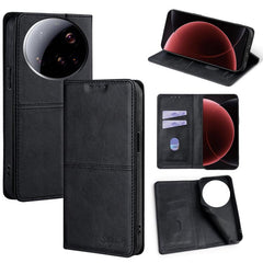 Funda magnética para teléfono de cuero con t...