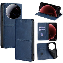 Funda magnética para teléfono de cuero con t...