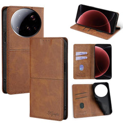 Funda magnética para teléfono de cuero con t...