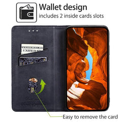 Funda magnética para teléfono de cuero con t...
