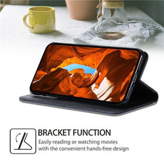 Funda magnética para teléfono de cuero con t...