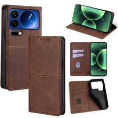 Funda magnética para teléfono de cuero con t...