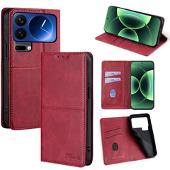 Funda magnética para teléfono de cuero con t...