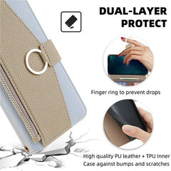Funda para teléfono de piel con textura de l...
