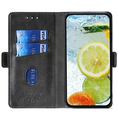 Funda de cuero para teléfono con hebilla lat...
