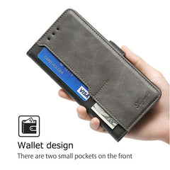 Funda de cuero para teléfono con hebilla lat...