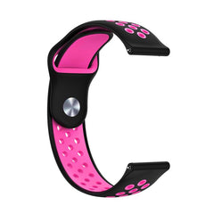 xDfind Two-color Silicone Watch Band, 20mm