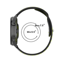 xDfind Two-color Silicone Watch Band, 20mm