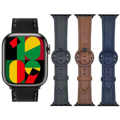 xDfind Round Buckle Leather Watch Band      ...