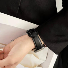 xDfind Round Buckle Leather Watch Band      ...