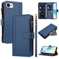 Magnetic Closure 9 Card Slots Zipper Leather...