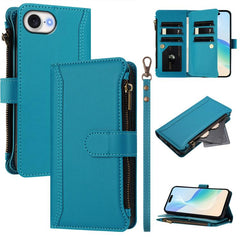 Magnetic Closure 9 Card Slots Zipper Leather...