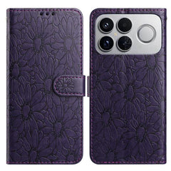 Funda de teléfono de cuero con relieve de ma...