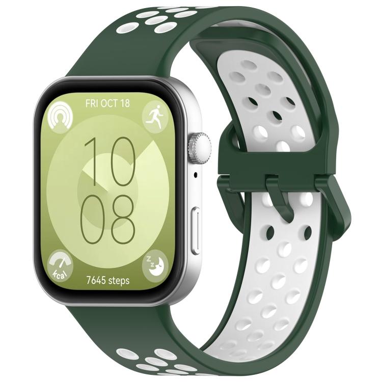 xDfind Two Color Silicone Sports Watch Band ...