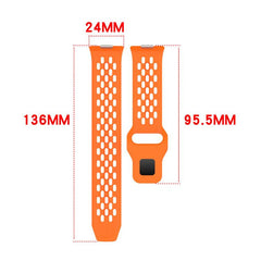 xDfind Mesh Reverse Buckle Silicone Watch Ba...