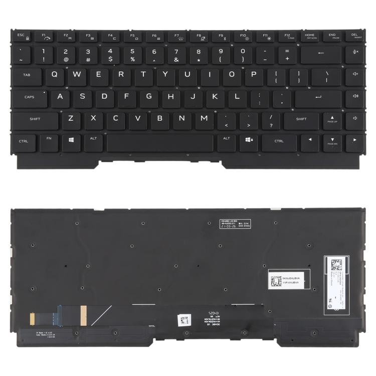 Teclado retroiluminado a color para portátil...