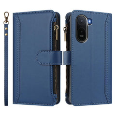 Estuche de piel con cierre magnético, 9 ranu...