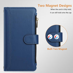 Estuche de piel con cierre magnético, 9 ranu...