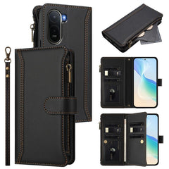 Estuche de piel con cierre magnético, 9 ranu...