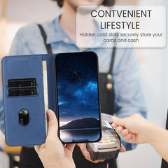 Funda magnética resistente de cuero mate con...