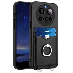 Funda para teléfono con tarjetero y anillo R...