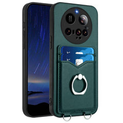 Funda para teléfono con tarjetero y anillo R...