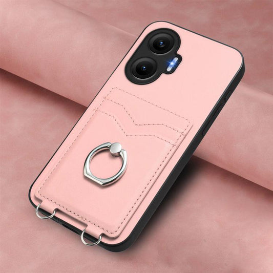 Funda para teléfono con tarjetero y anillo R...