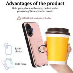 Funda para teléfono con tarjetero y anillo R...