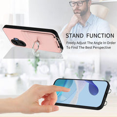 Funda para teléfono con tarjetero y anillo R...