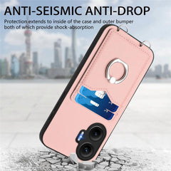 Funda para teléfono con tarjetero y anillo R...