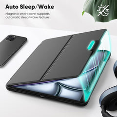 Funda de piel para tablet inteligente con so...