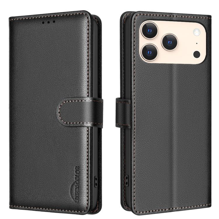 Funda de cuero antirrobo RFID con textura de...