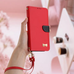 Funda de cuero con lazo metálico para teléfo...