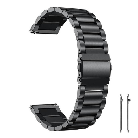 Correa de reloj de acero inoxidable con tres...