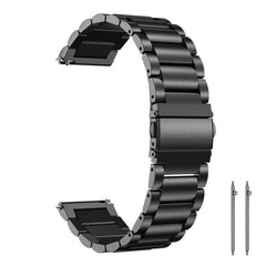 Correa de reloj de acero inoxidable con tres...