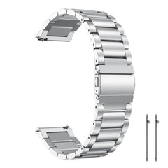 Correa de reloj de acero inoxidable con tres...