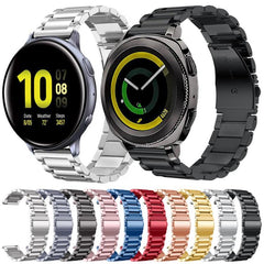 Correa de reloj de acero inoxidable con tres...