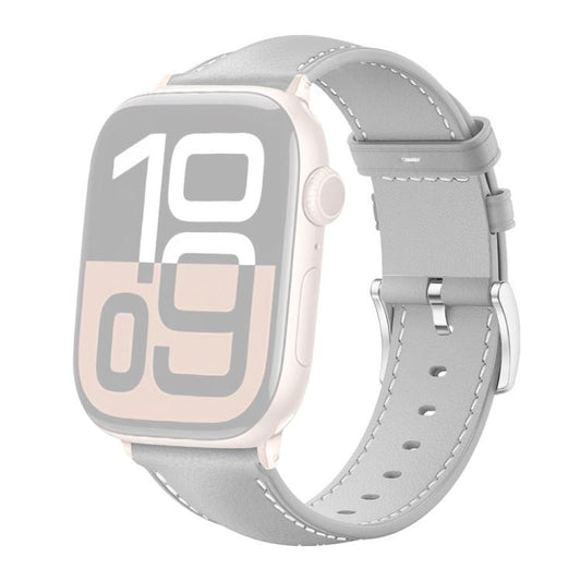 Correa de reloj de cuero de grano fino Black...